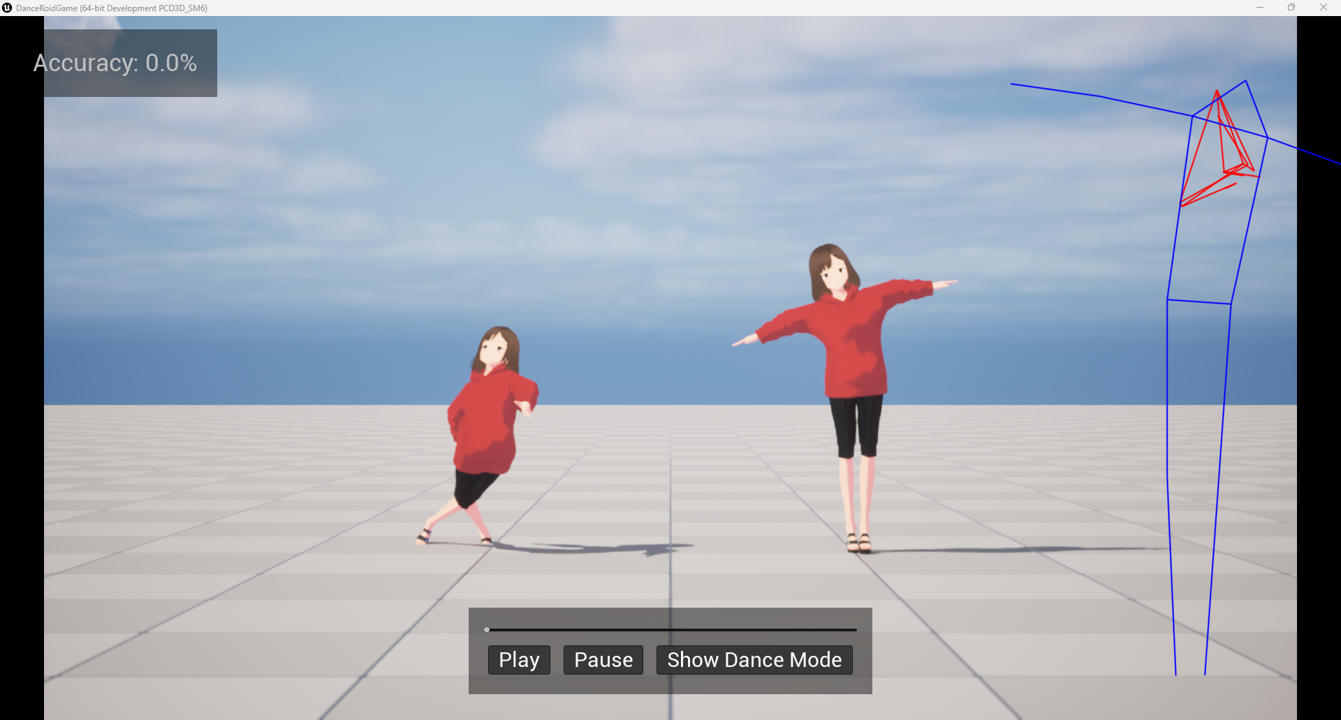 ダンス練習画面
